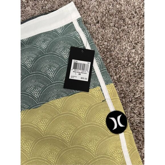 NWT Hurley Men's Pescado Beachside 18" Boardshorts Swim Shorts Men’s size 38 - Picture 10 of 14